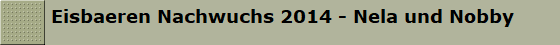 Eisbaeren Nachwuchs 2014 - Nela und Nobby